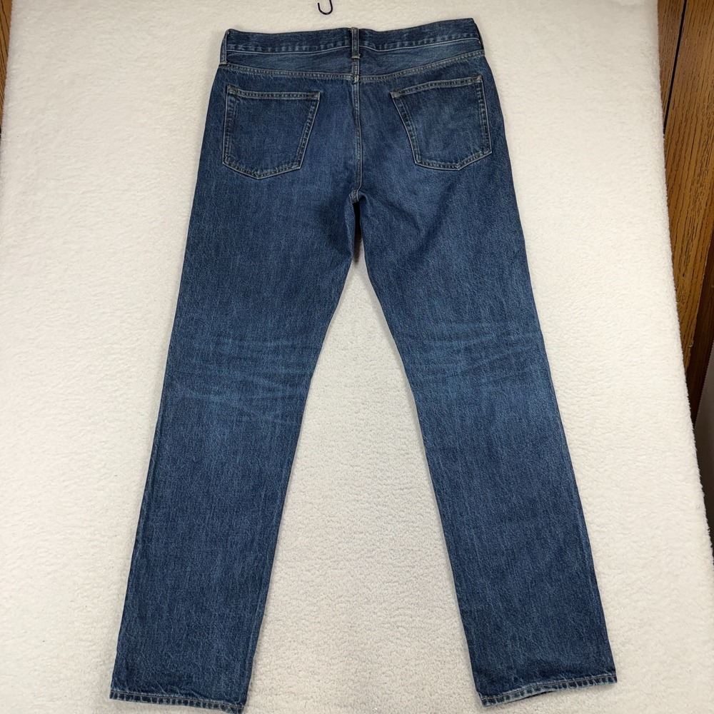 J.Crew Jeans Mens 34x36 (36x33) Blue Classic Straight Denim Cotton 484 Jeans